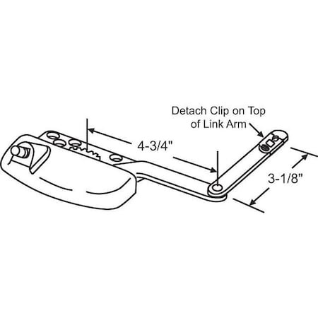 Strybuc Split Arm Casement Operator 36-296-3E